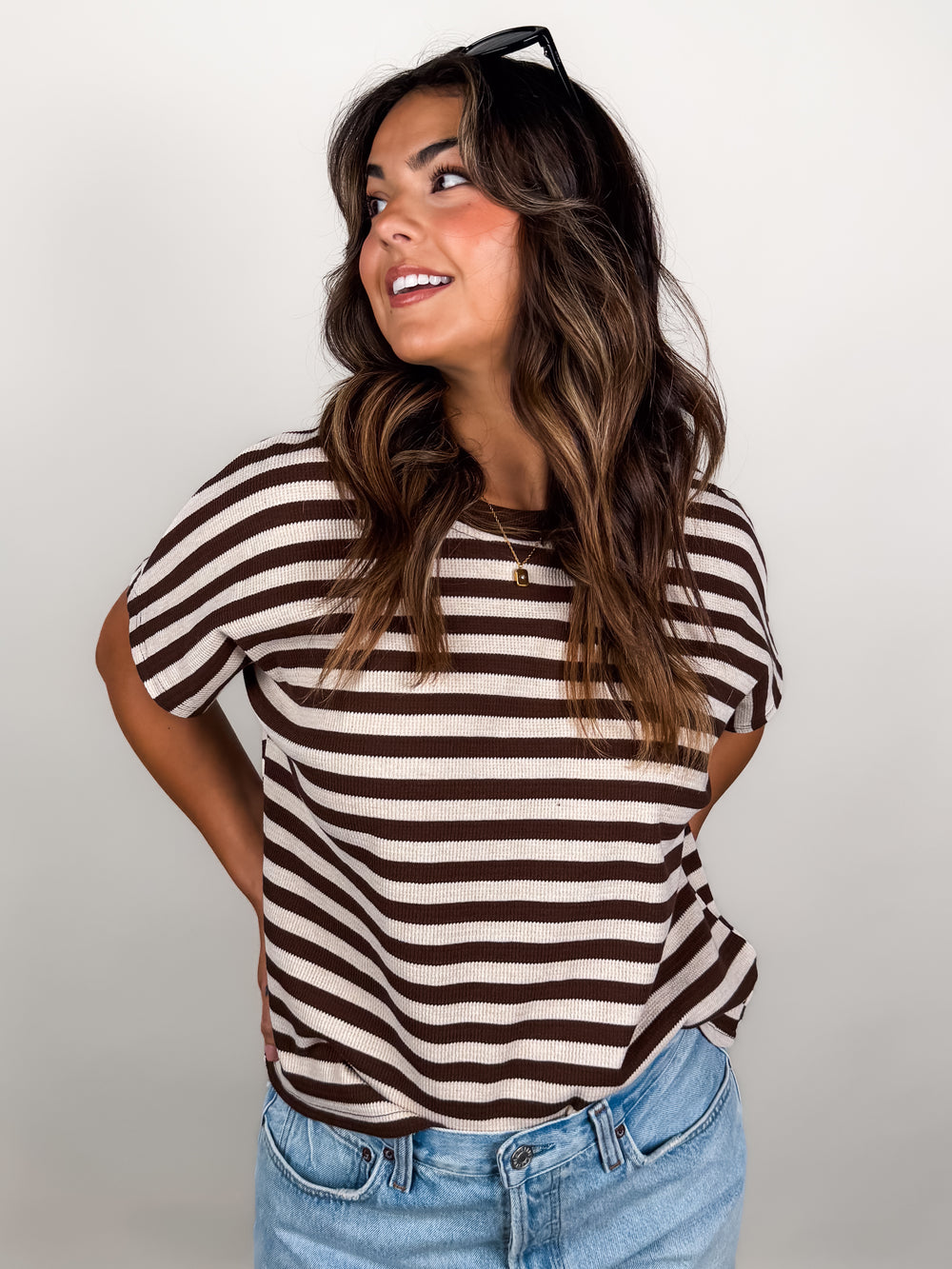 What You Doing Striped Top