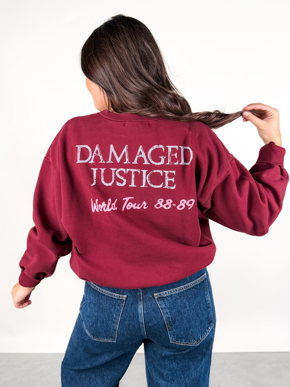 Metallica Justice For All Oversized Crew Sweatshirt