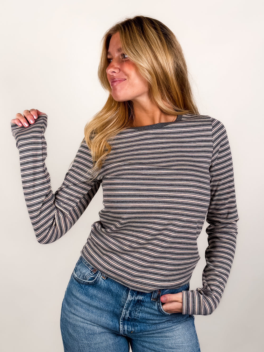 In The Evening Light Striped Shirt