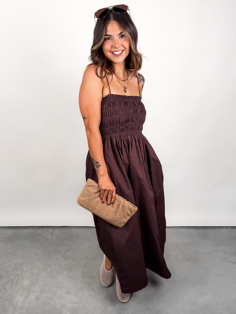Cornelia Poplin Maxi Dress in