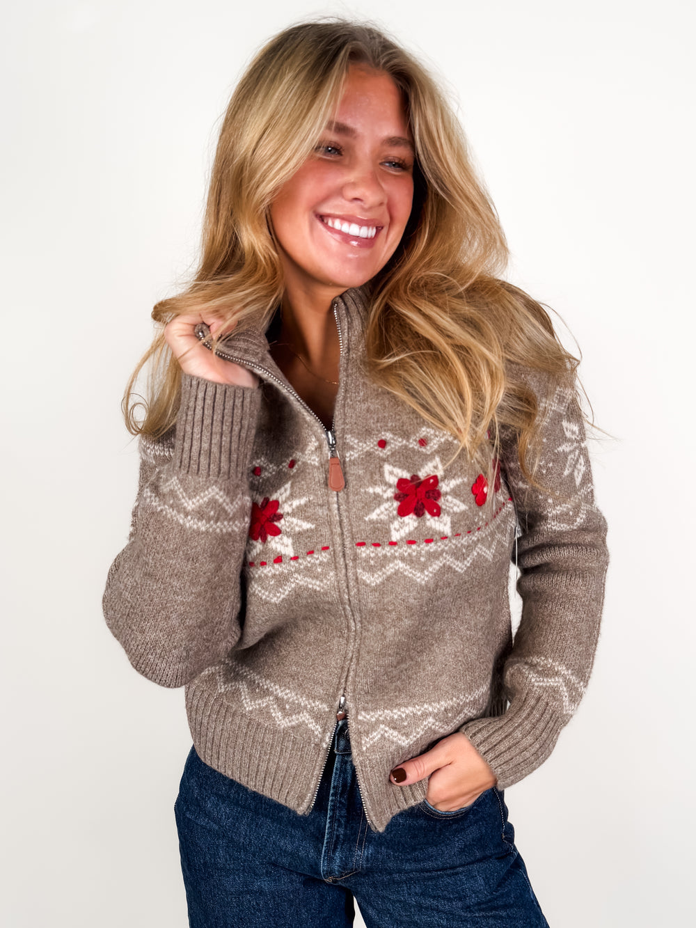 Nayeli 2-Way-Zip Cardigan