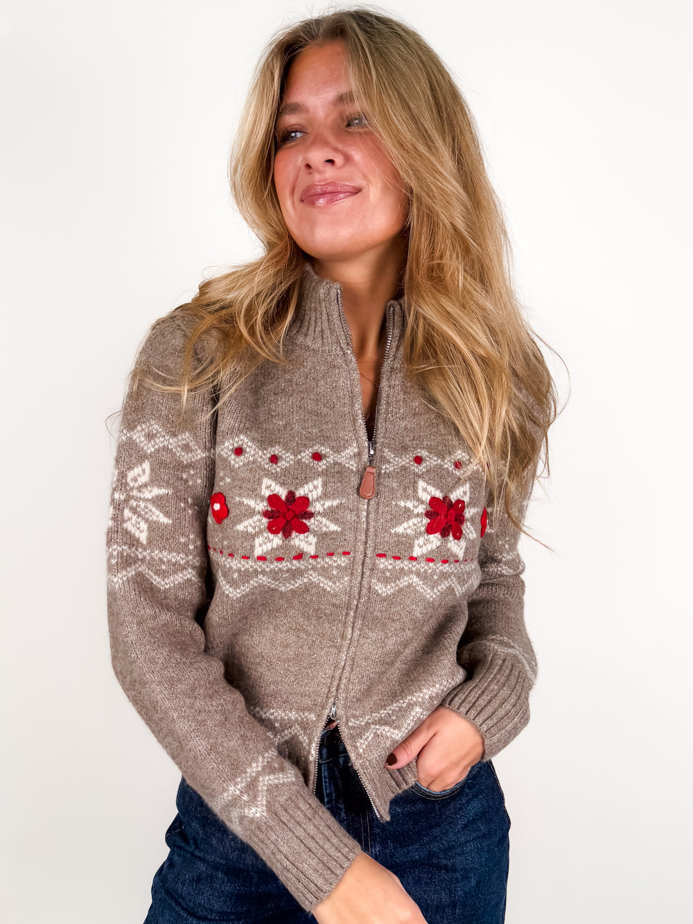 Nayeli 2-Way-Zip Cardigan