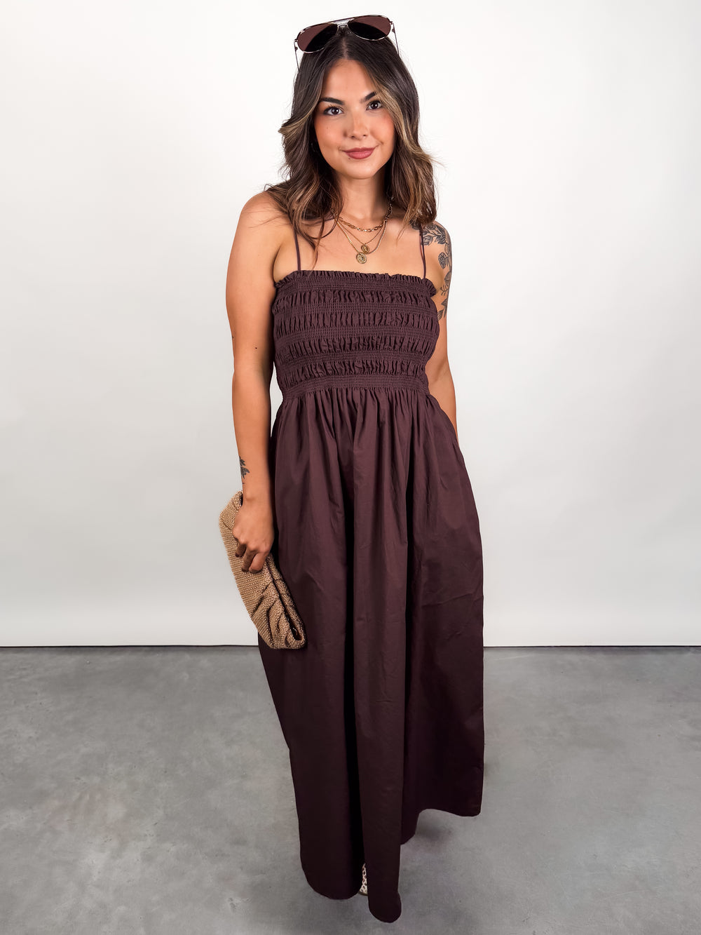 Cornelia Poplin Maxi Dress in