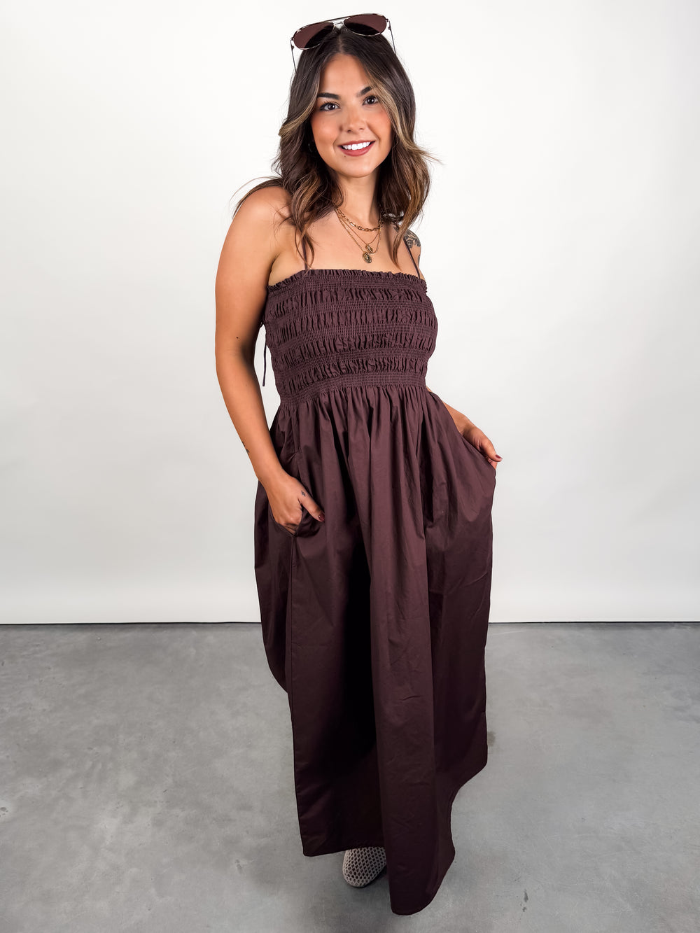 Cornelia Poplin Maxi Dress in