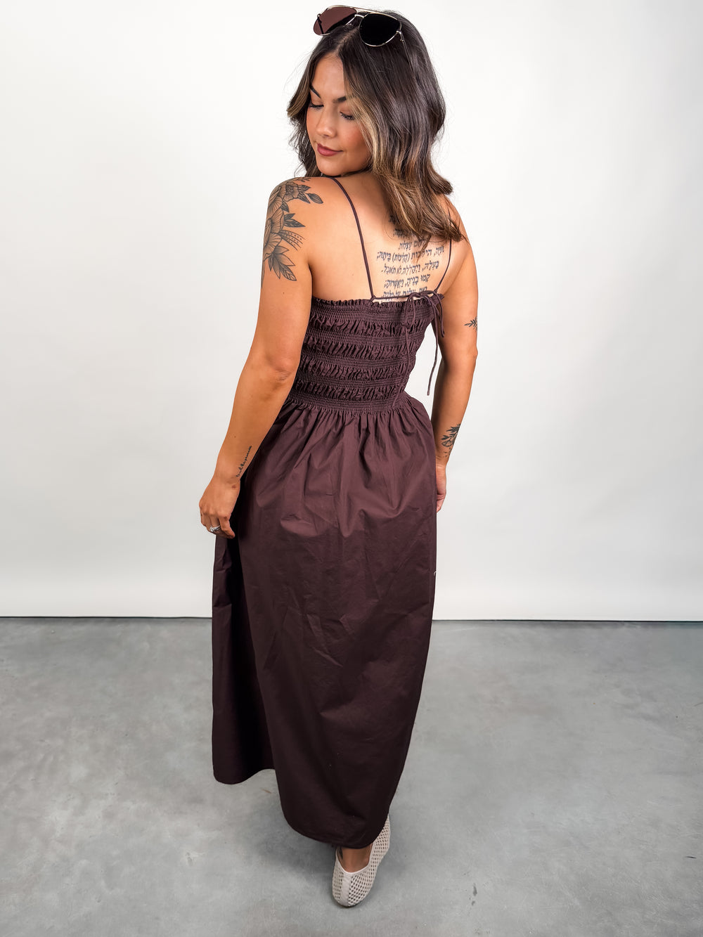 Cornelia Poplin Maxi Dress in