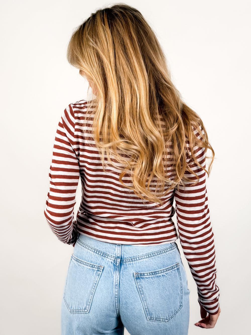 Junie L/S Stripe Slub Tee