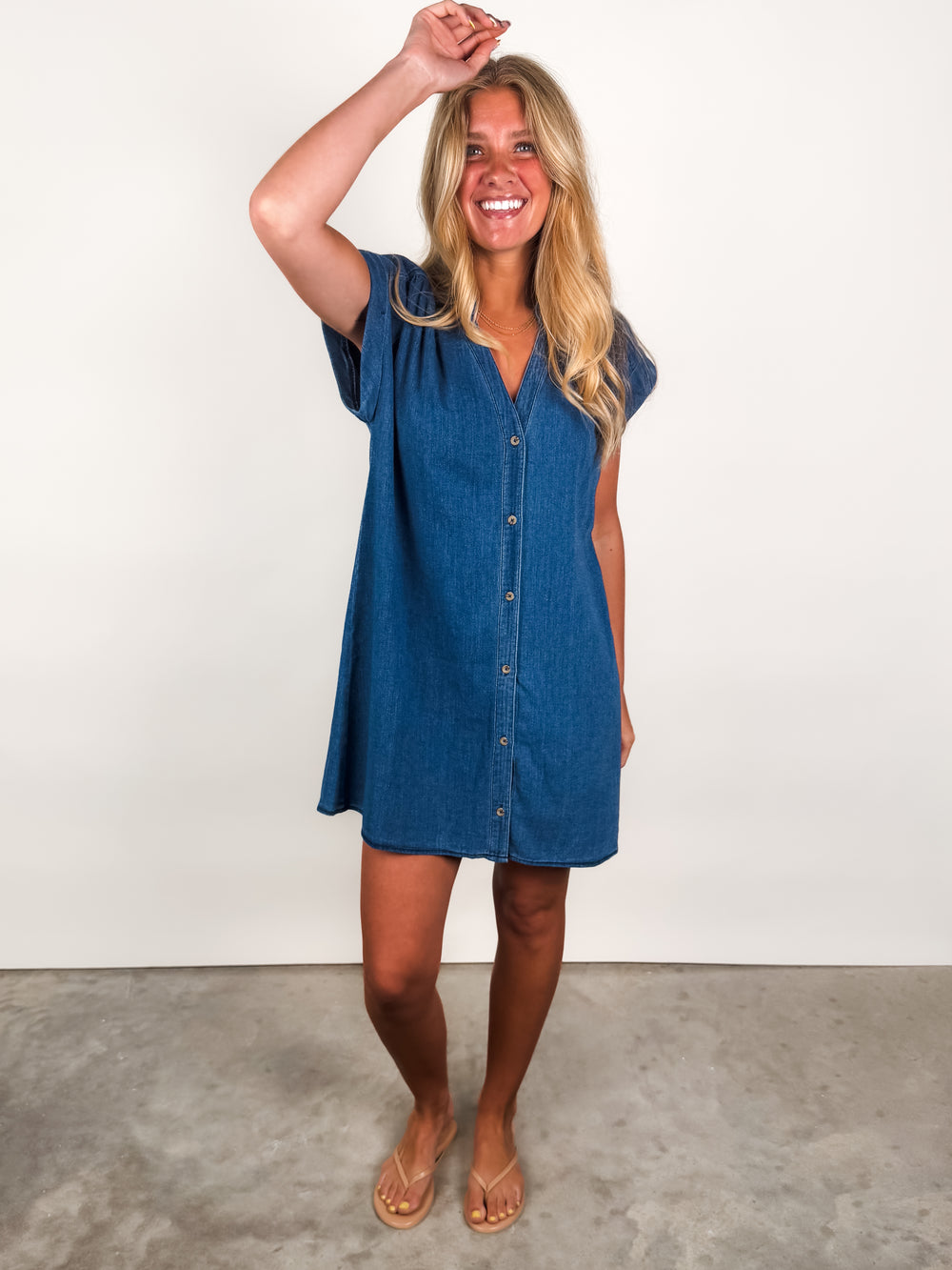 Shellbound Twill Dress