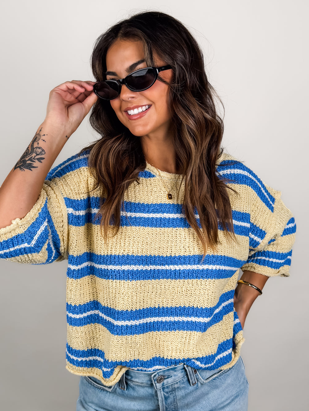 I Recall It All Stripe Sweater