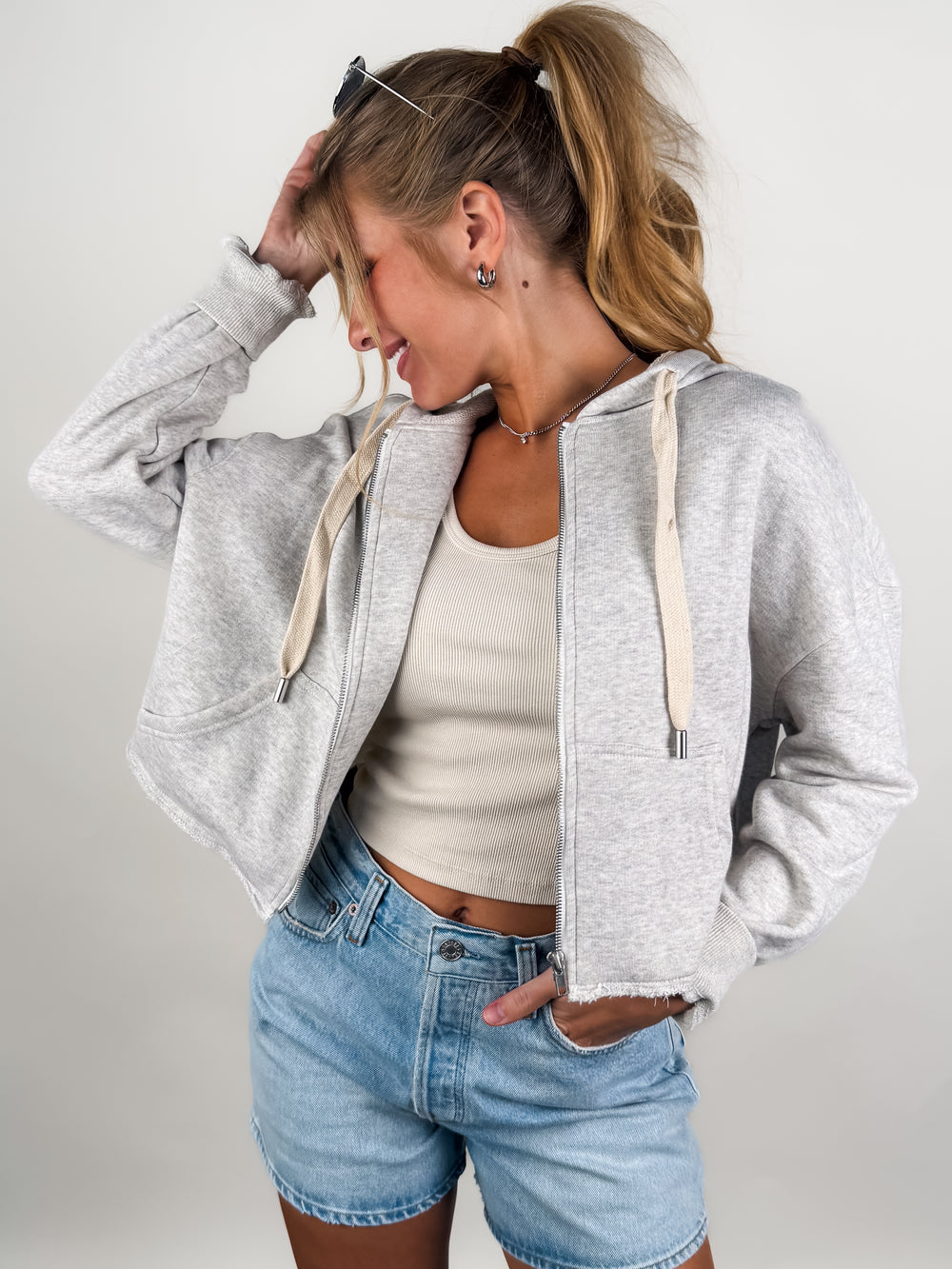 Nora Zip Front Hoodie