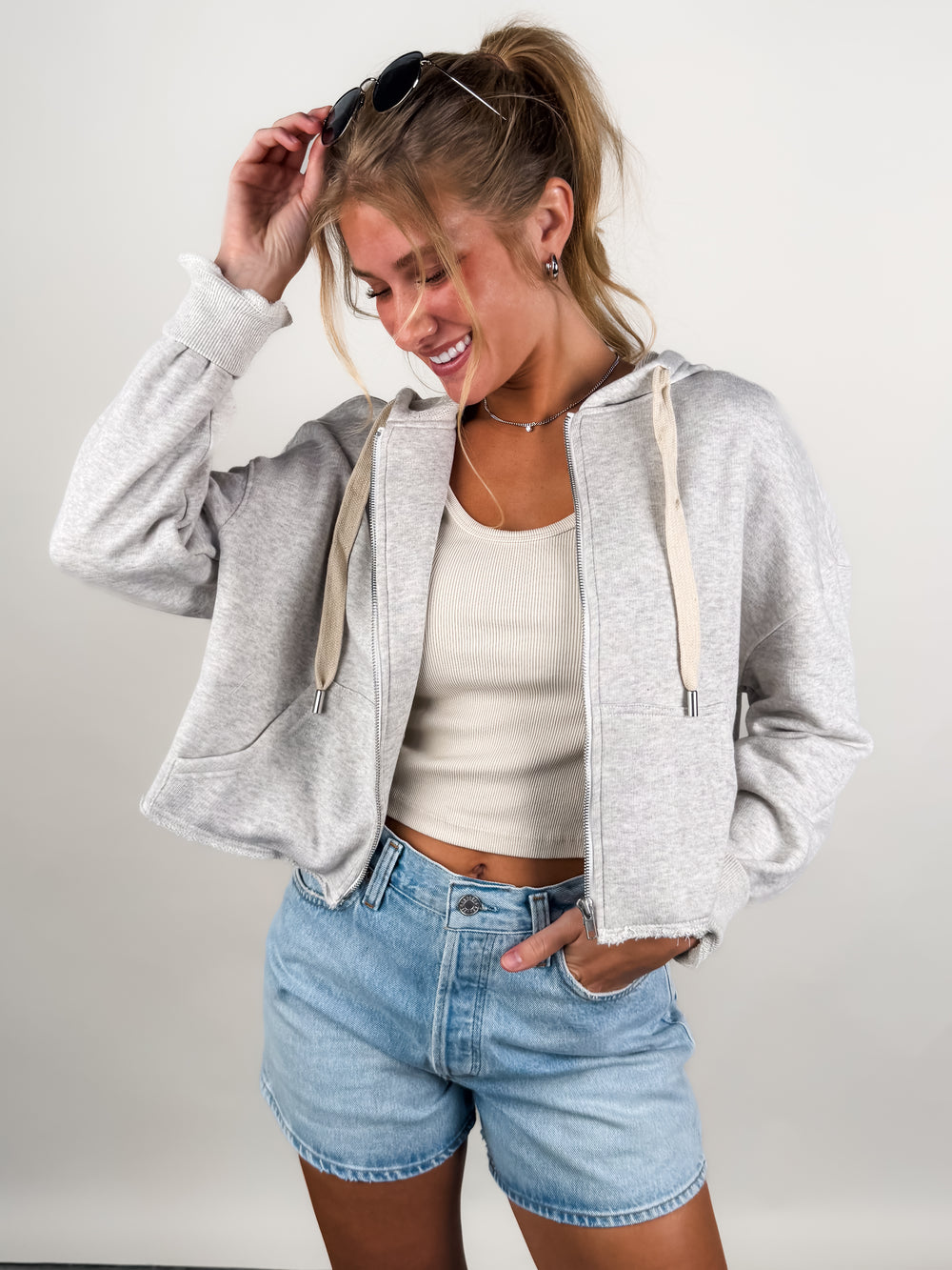 Nora Zip Front Hoodie