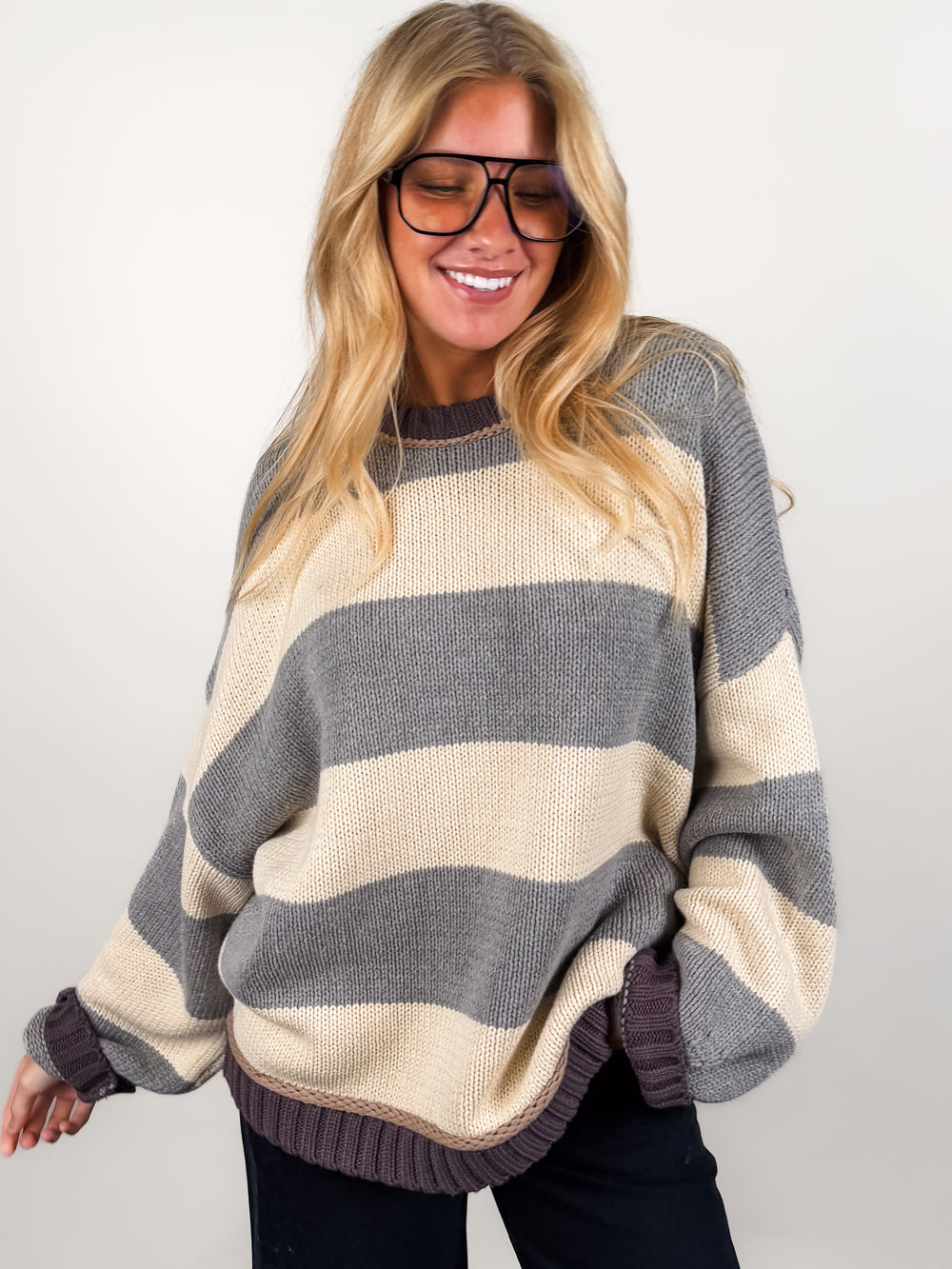 If You Ever Get The Notion Striped Sweater