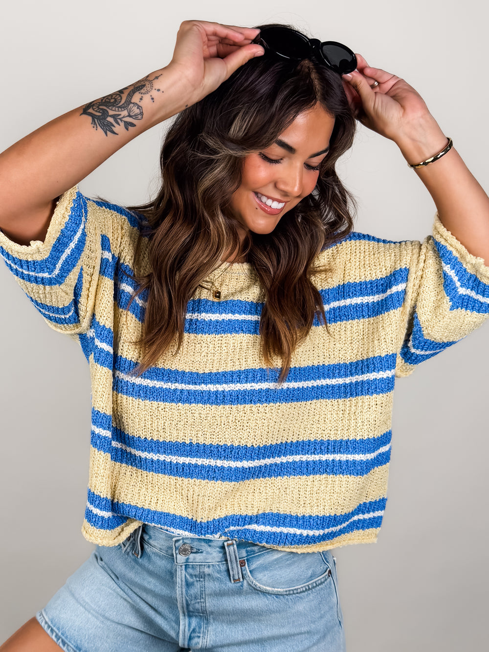 I Recall It All Stripe Sweater