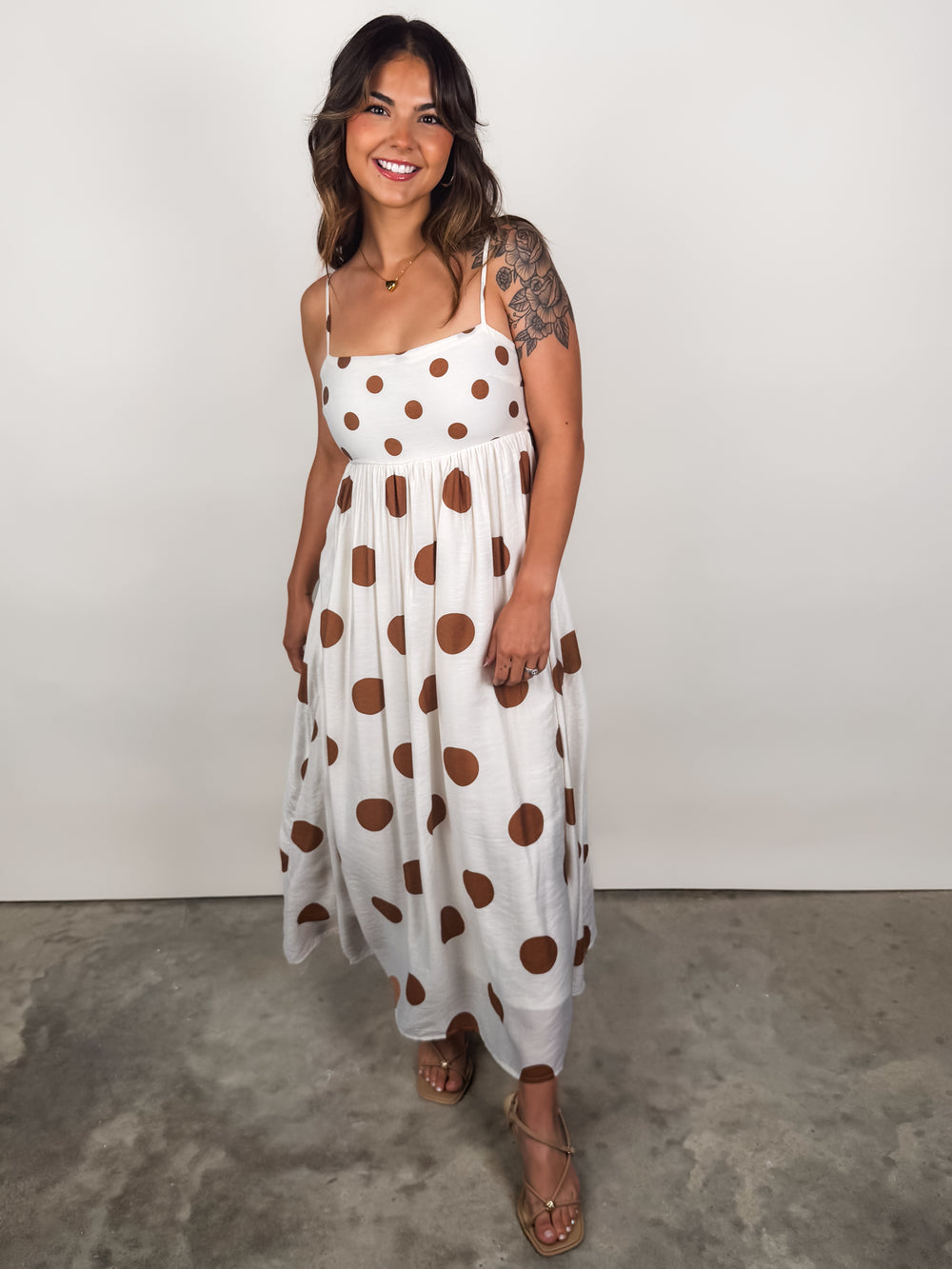 The Thought Of Us Polka Dot Dress