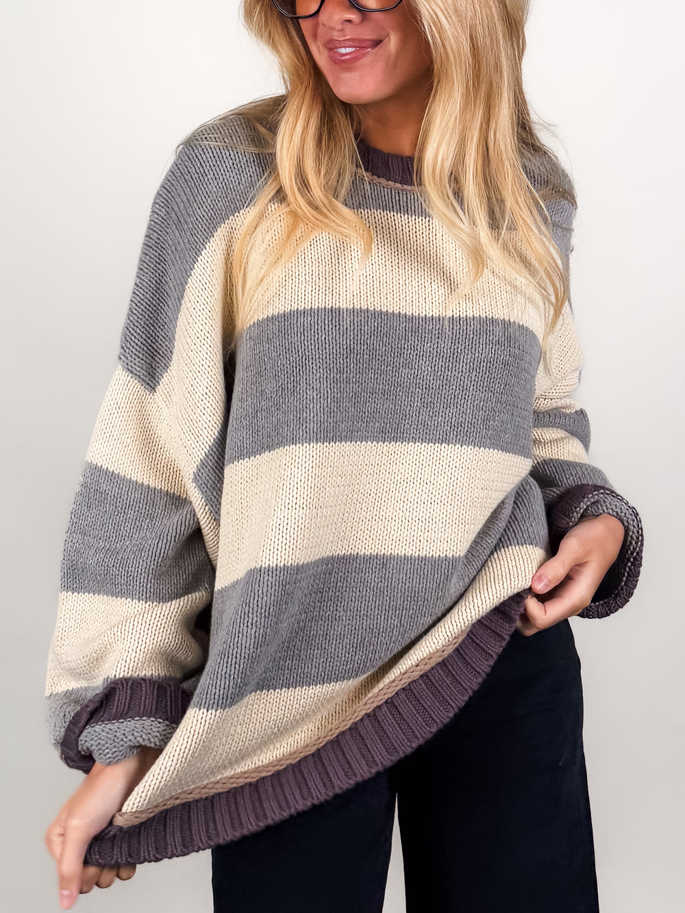 If You Ever Get The Notion Striped Sweater