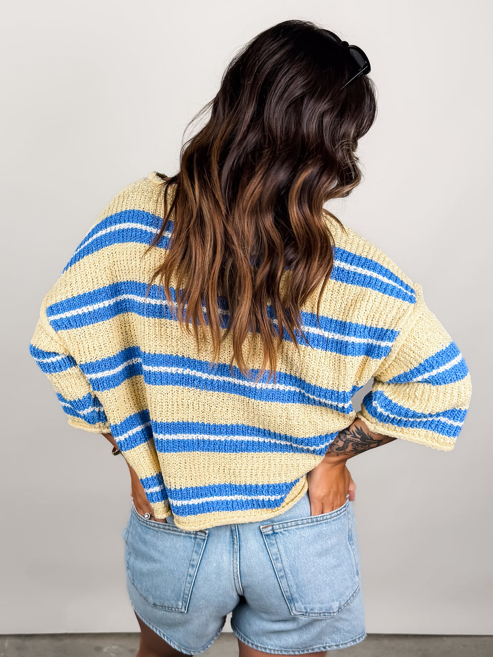 I Recall It All Stripe Sweater