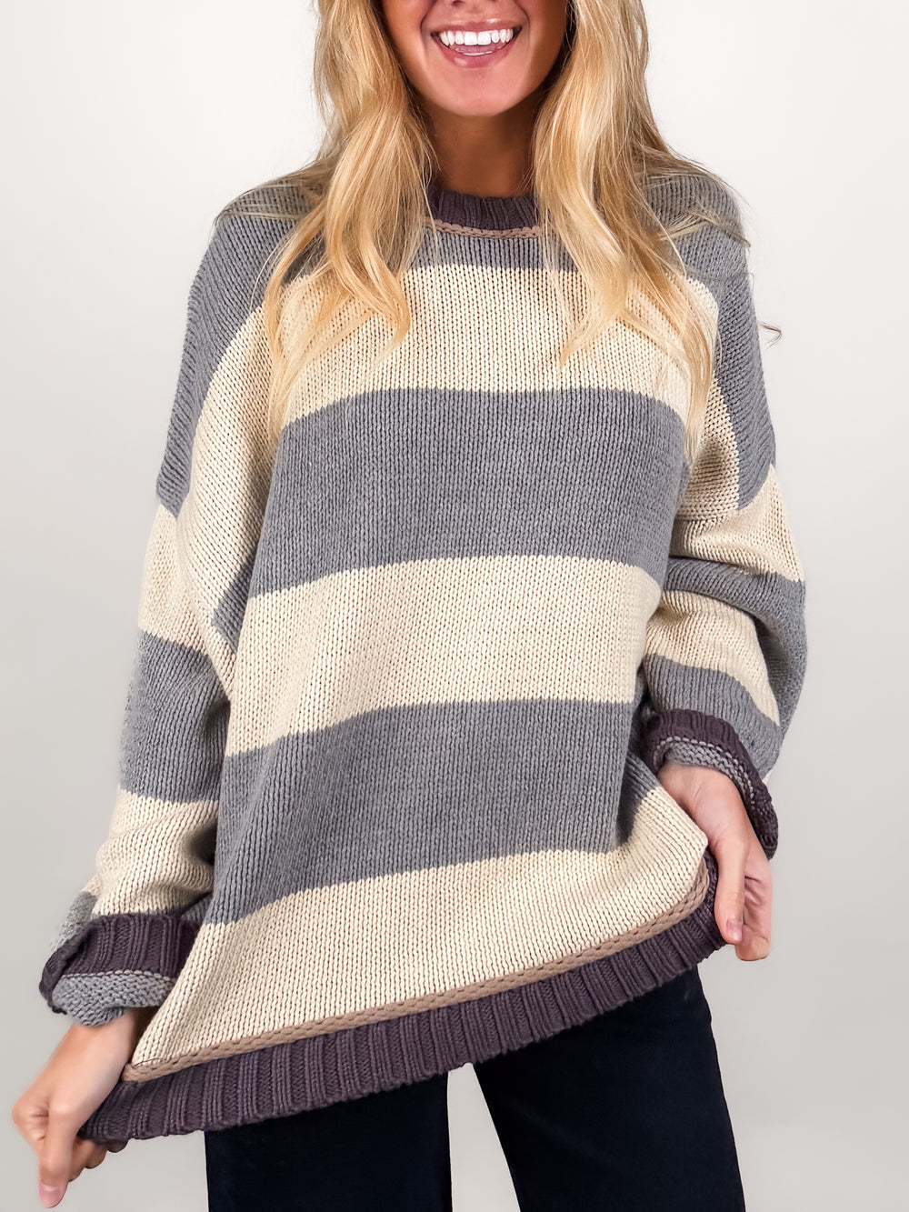 If You Ever Get The Notion Striped Sweater