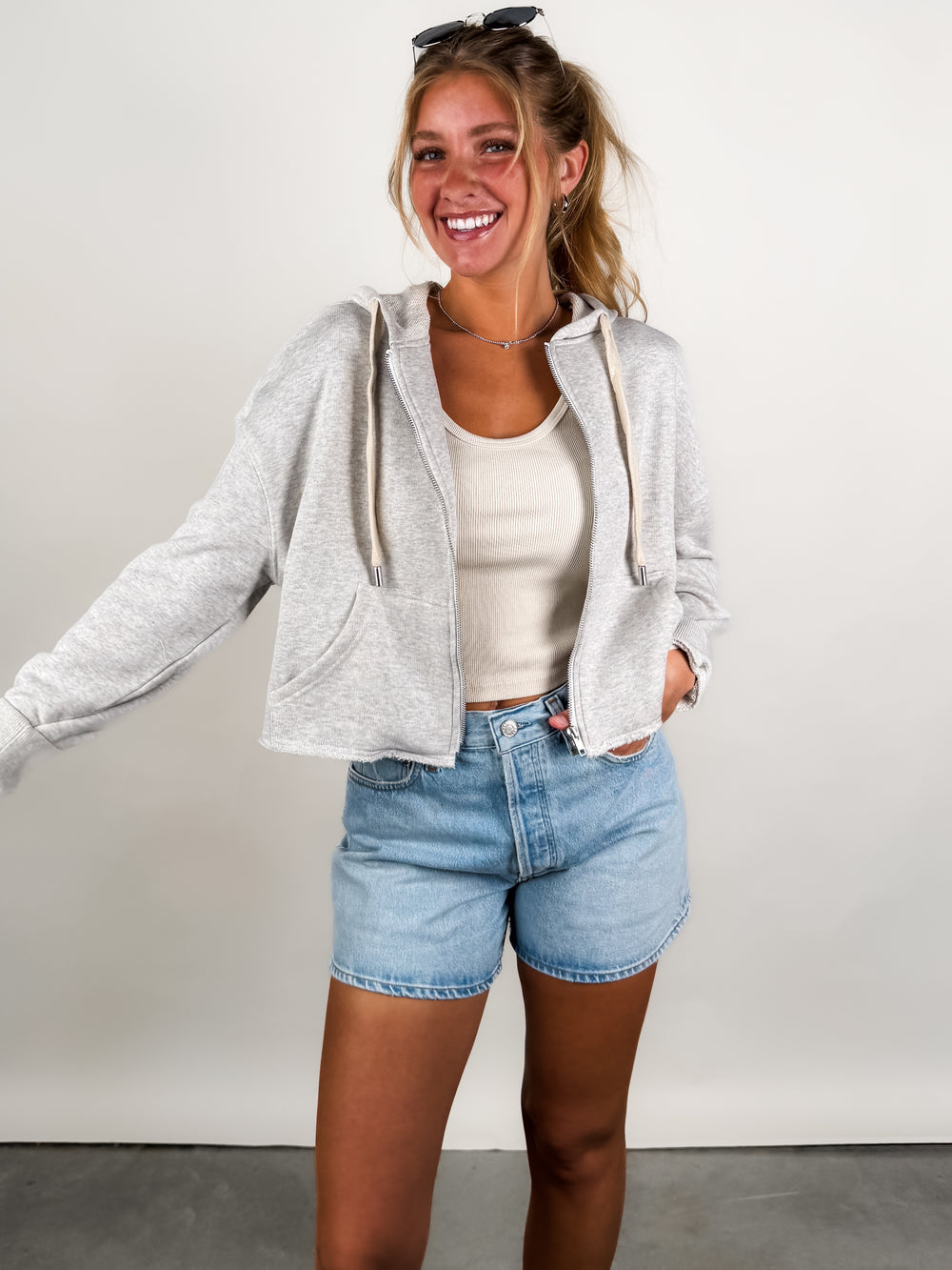 Nora Zip Front Hoodie