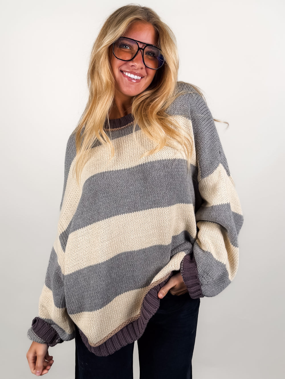 If You Ever Get The Notion Striped Sweater