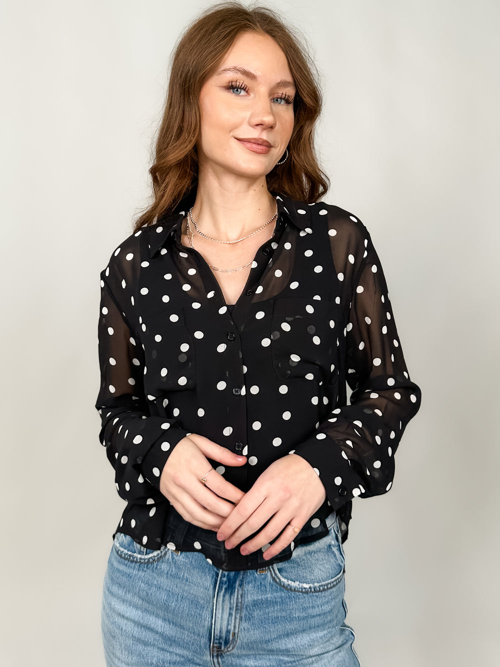 Vivienne Polka Dot Top