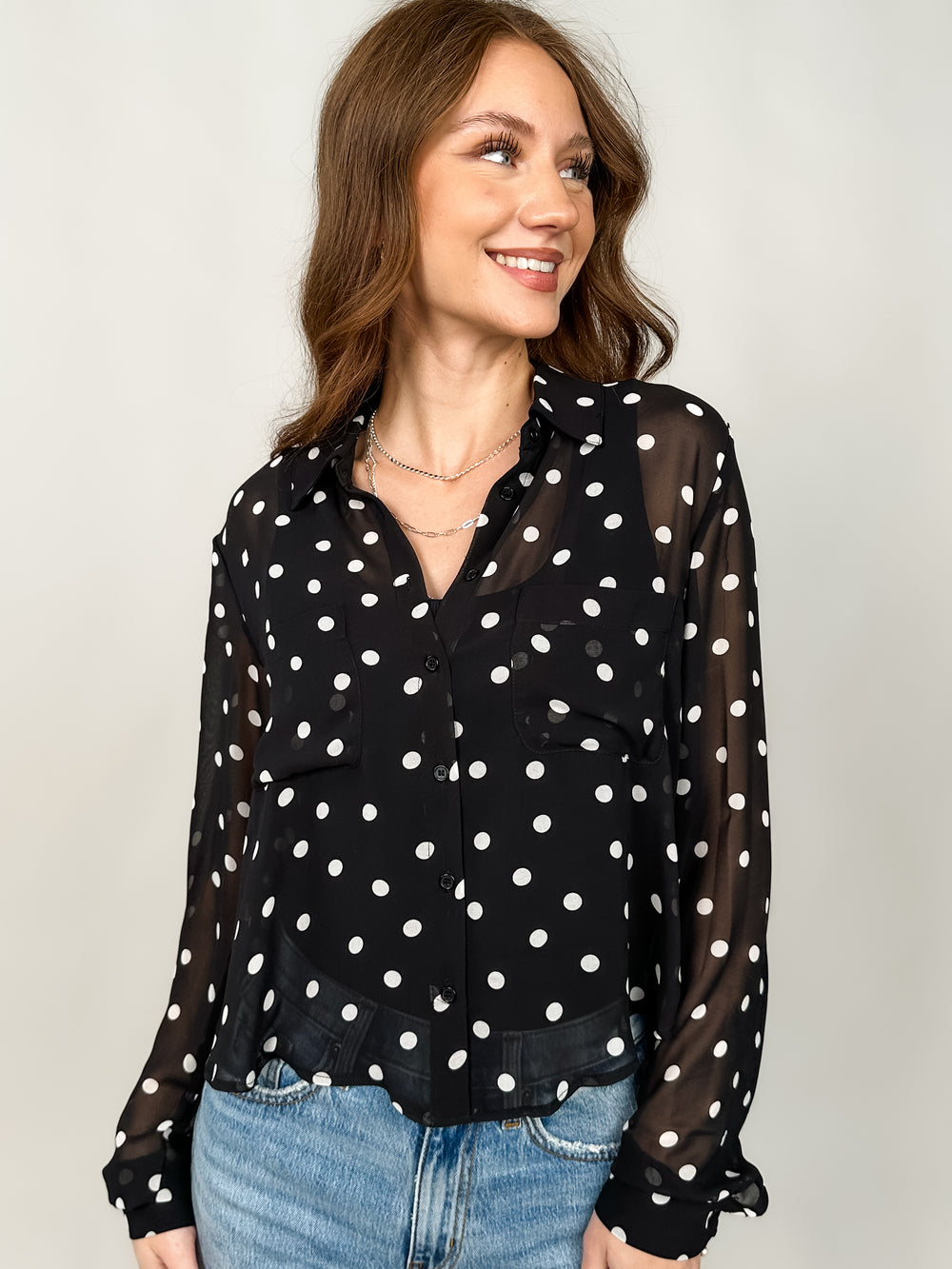 Vivienne Polka Dot Top