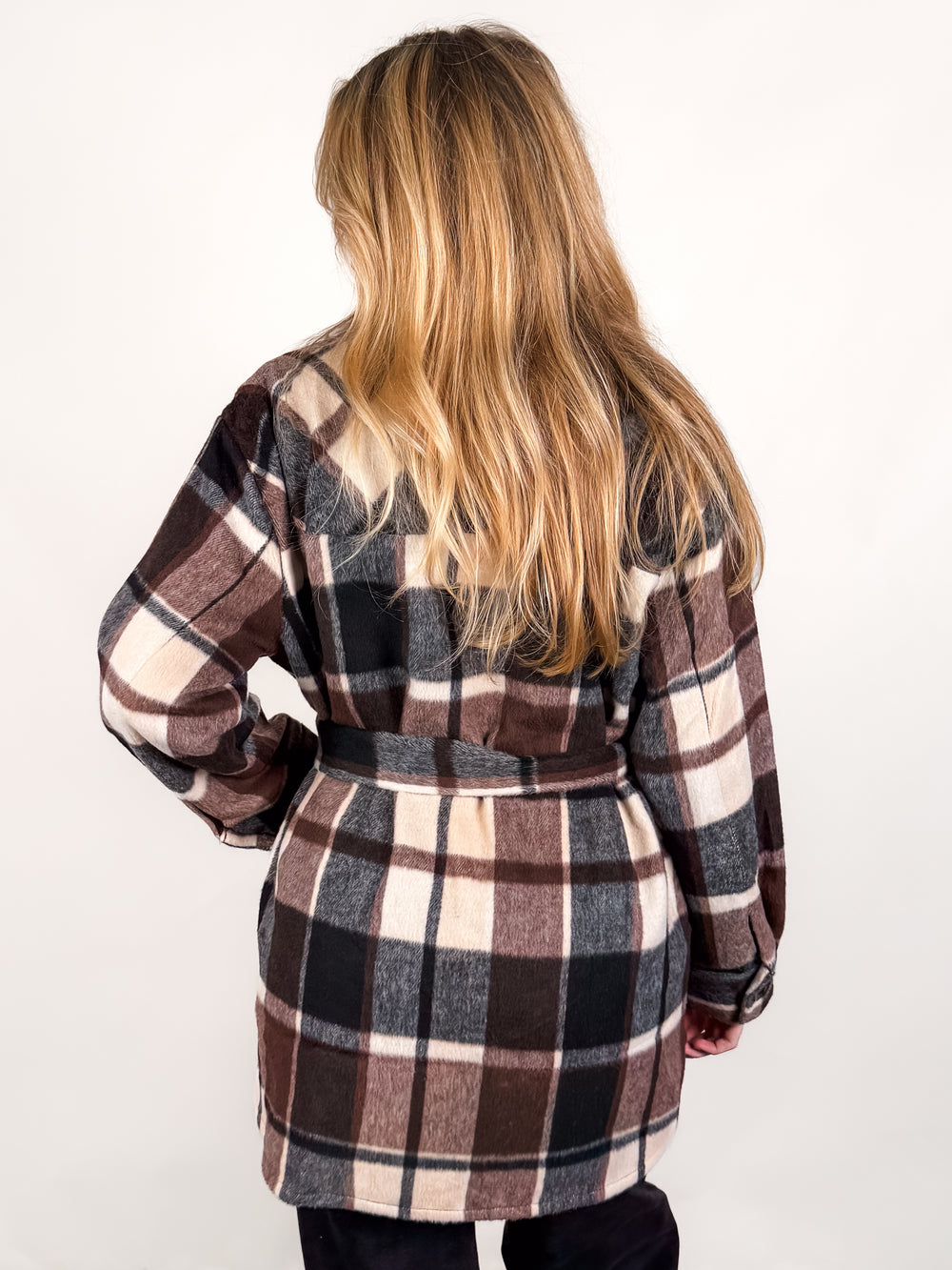 Locket Plaid Coat
