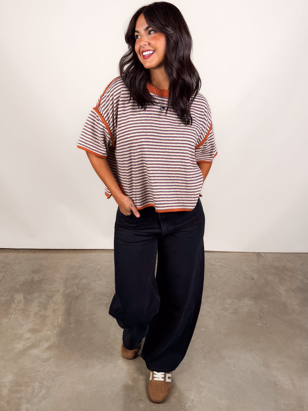Changes Like The Wind Striped Tee