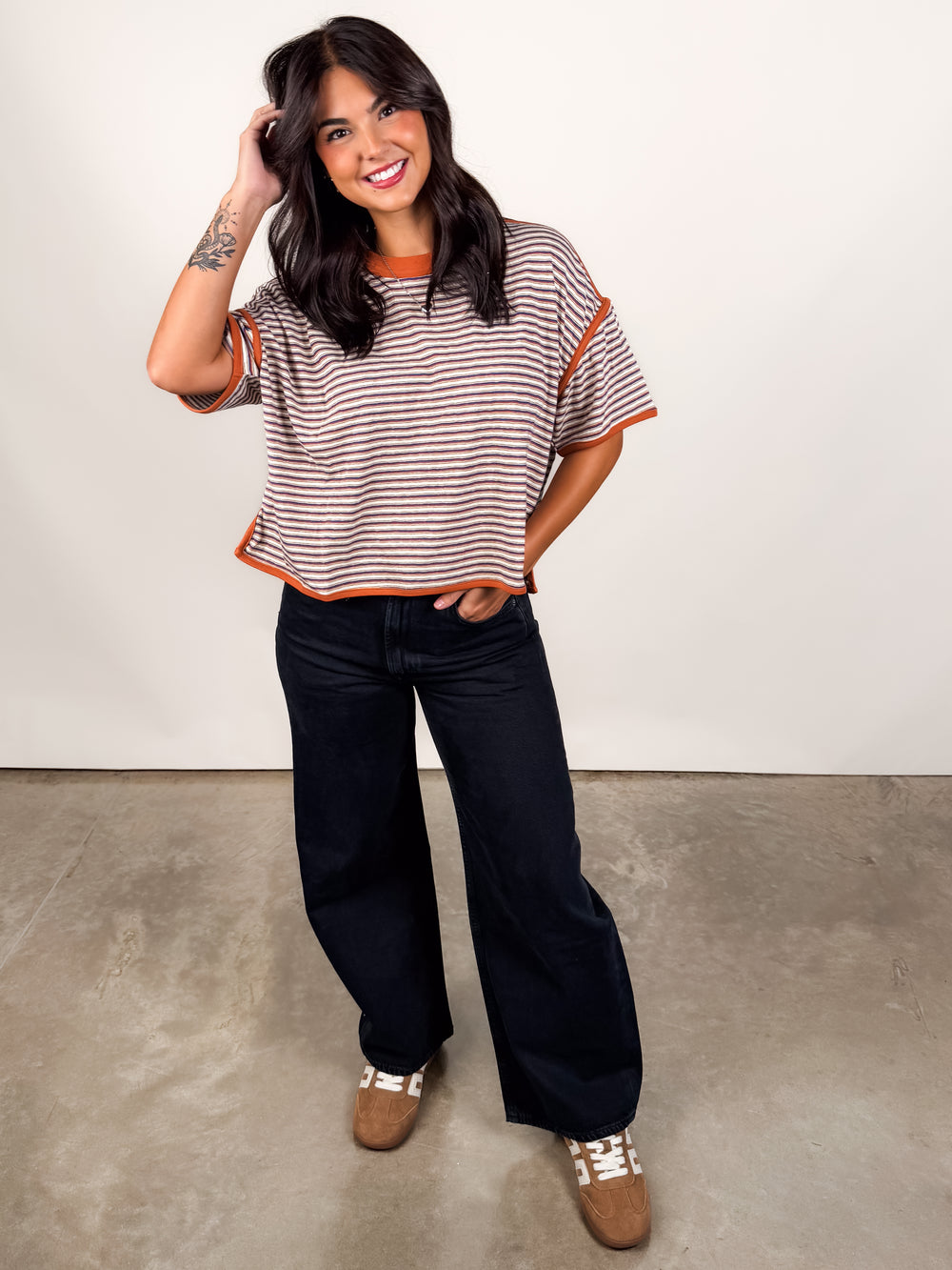 Changes Like The Wind Striped Tee