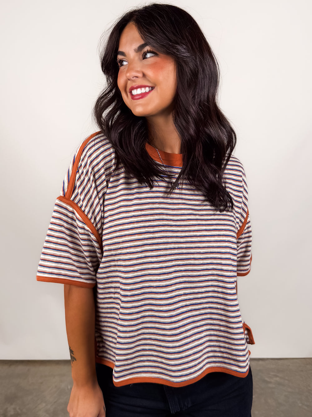Changes Like The Wind Striped Tee