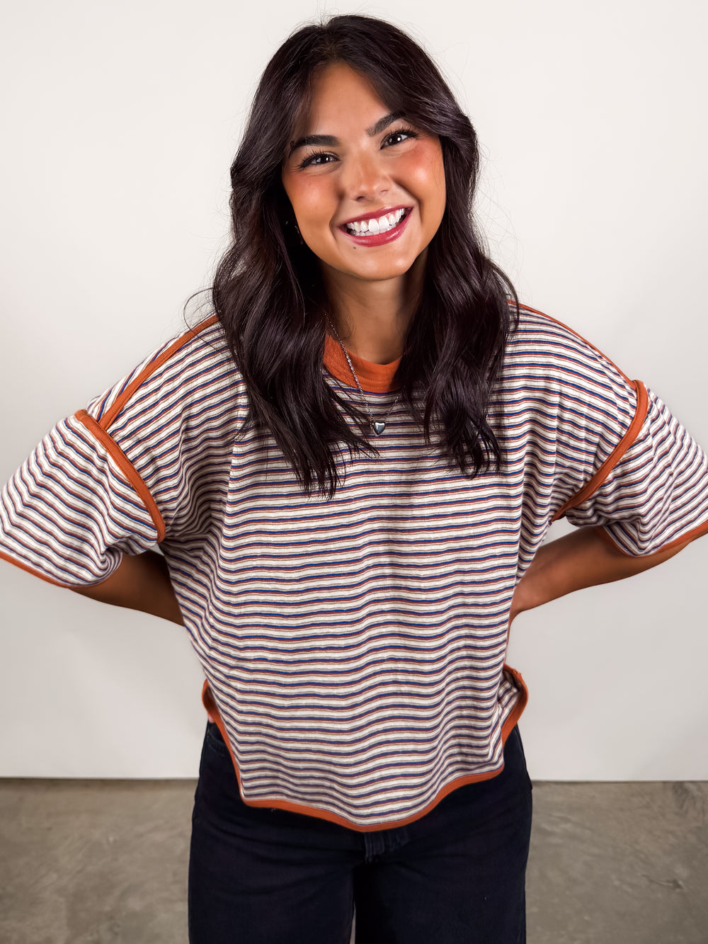 Changes Like The Wind Striped Tee