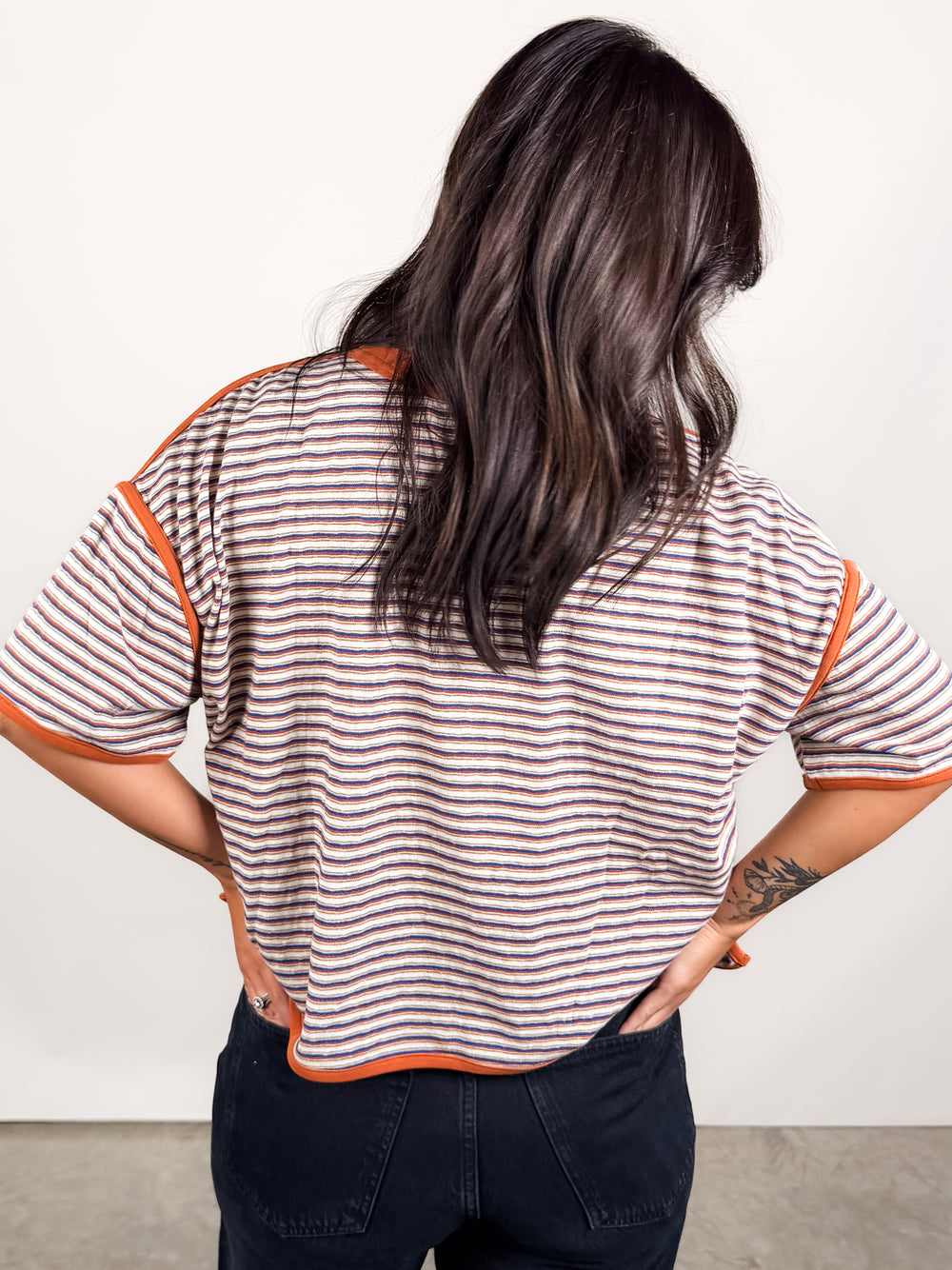 Changes Like The Wind Striped Tee