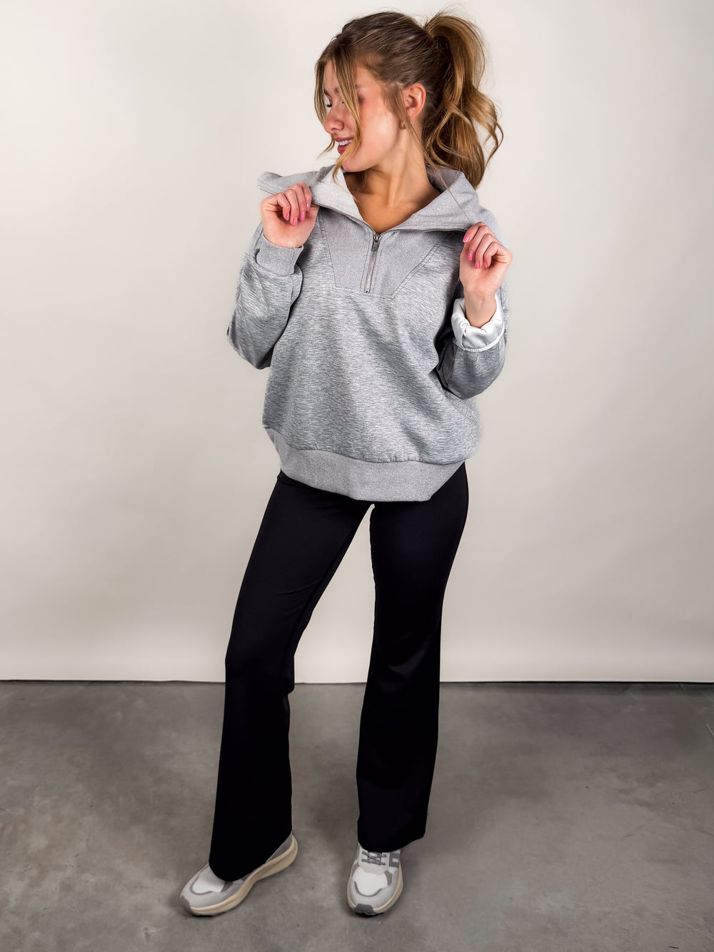 Walk You Home Oversized Collar Sweatshirt