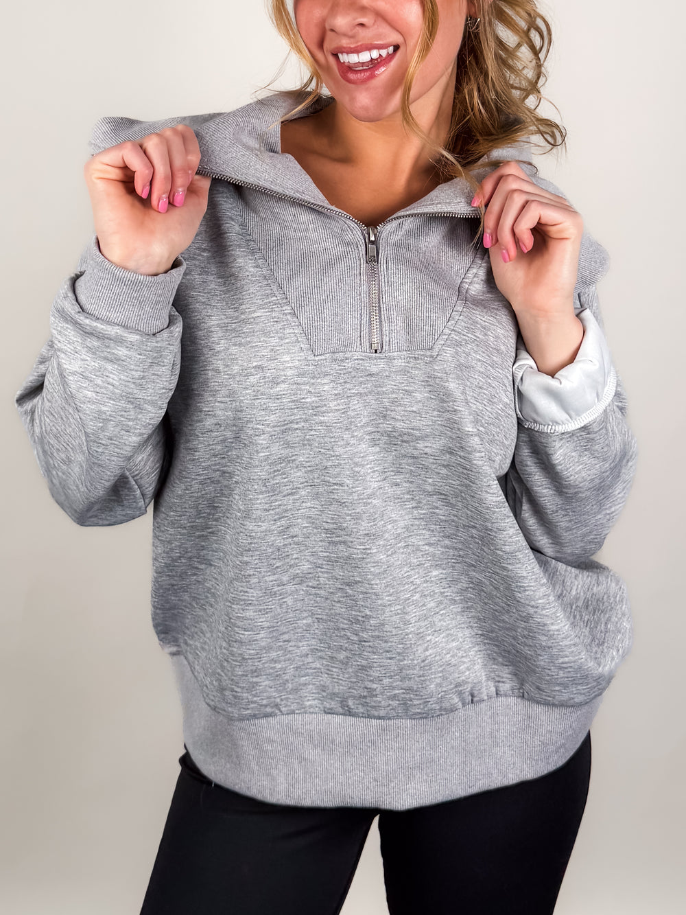 Walk You Home Oversized Collar Sweatshirt