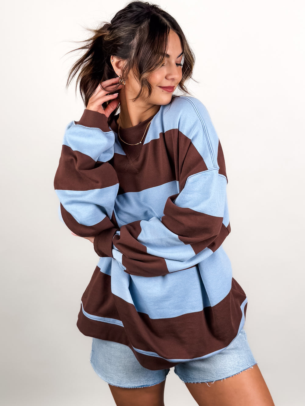 Classic Stripe Crew Wide