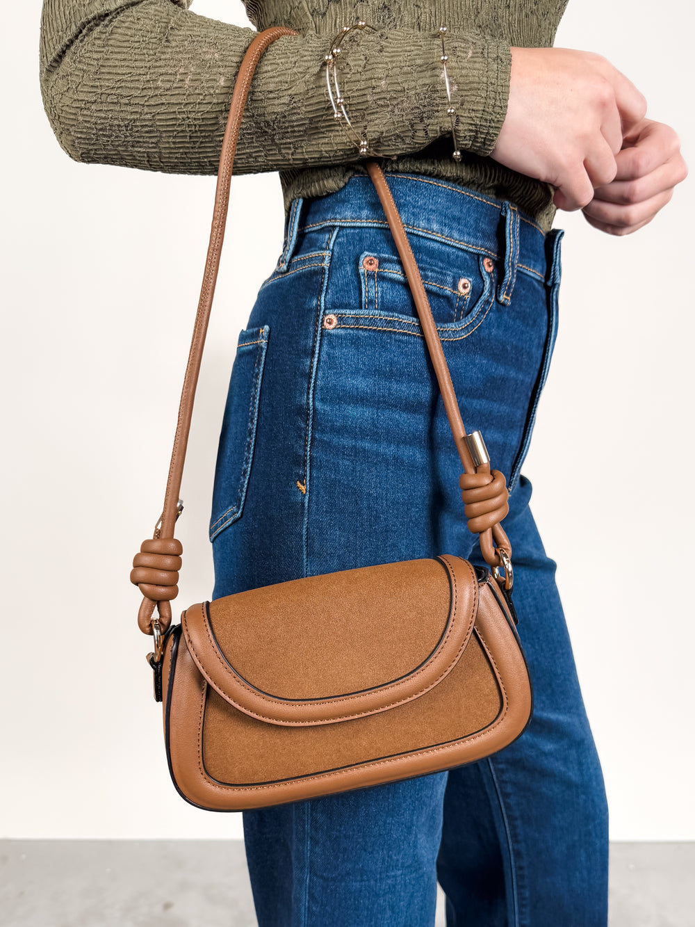 Marina Suede Crossbody Bag