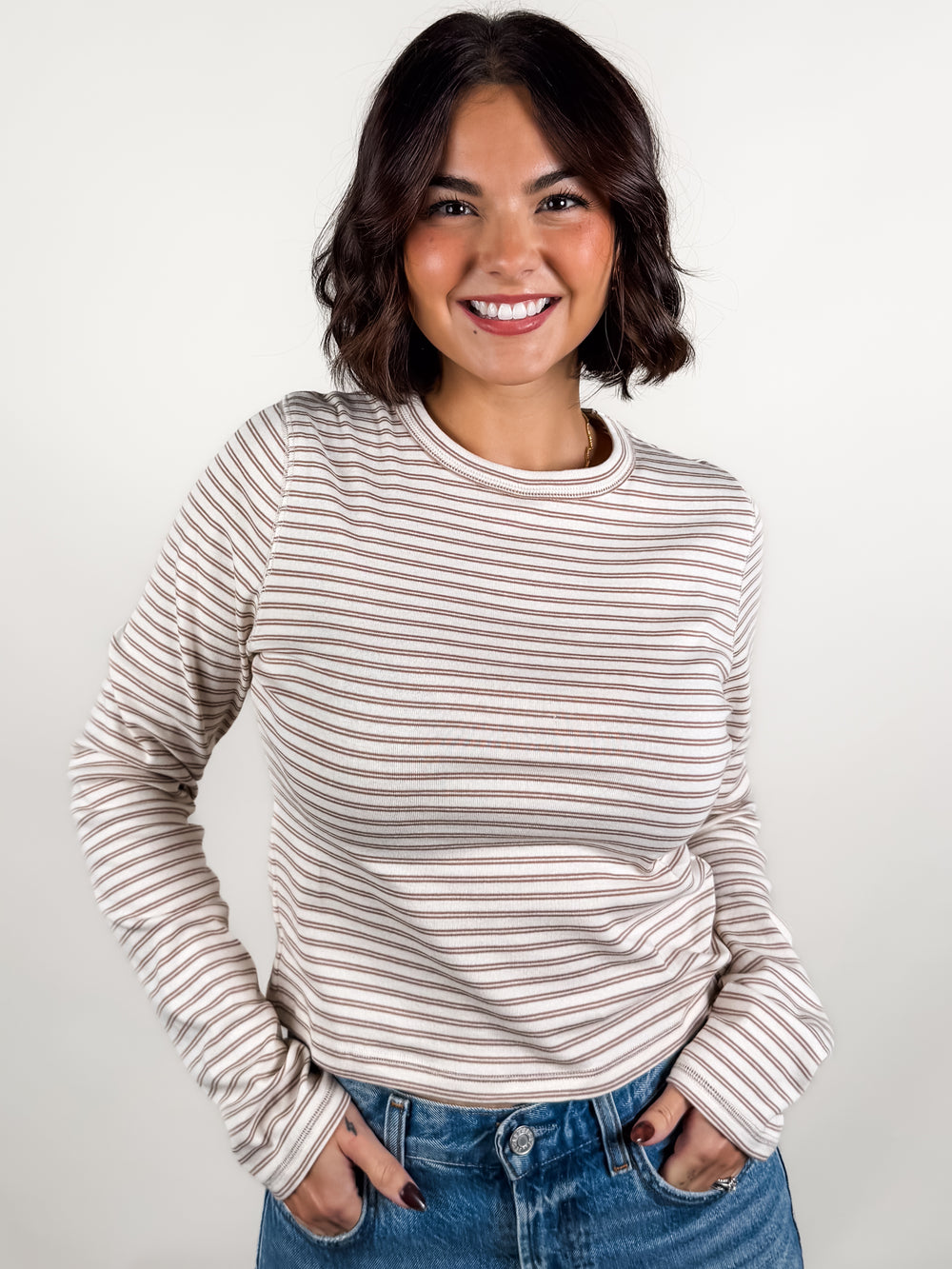 I've Been Searching Striped Top