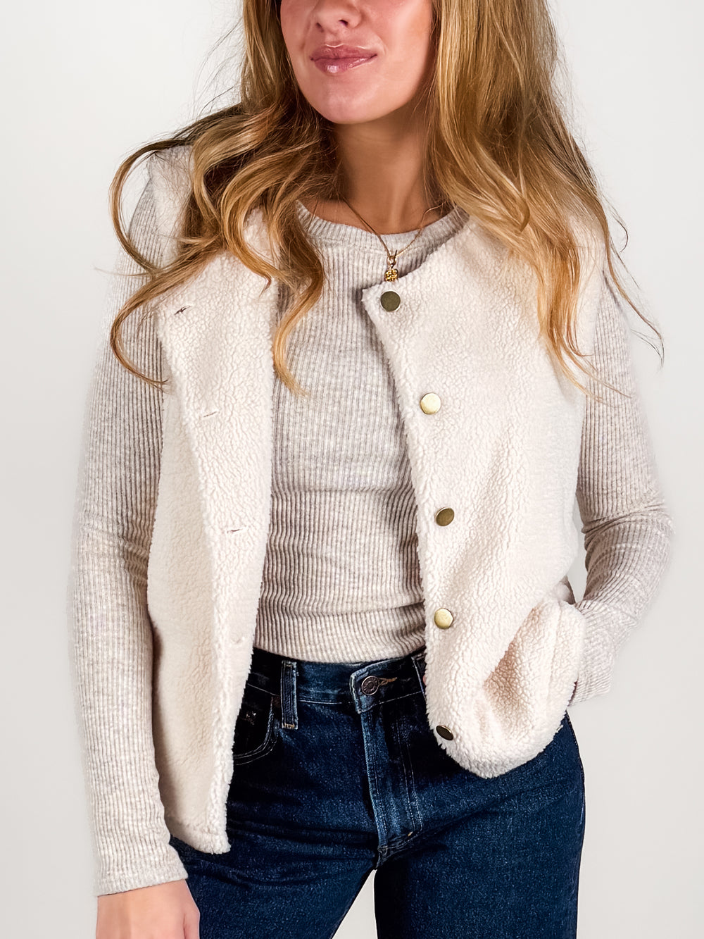 Looking For Someone Cozy Sherpa Vest