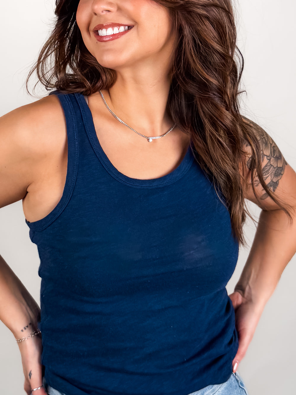 Classic Slub Scoop Tank