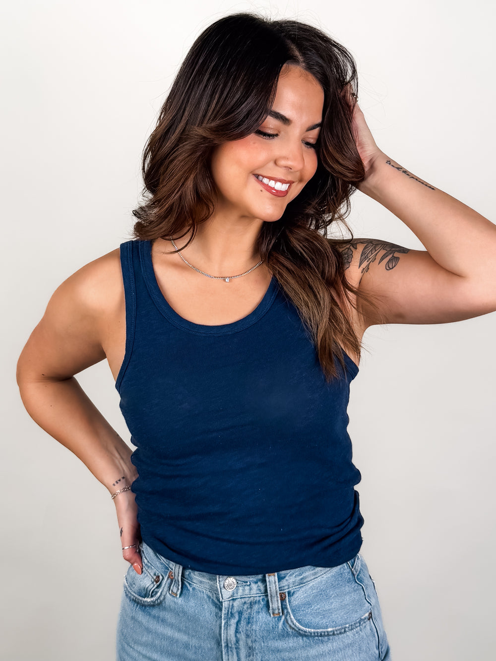 Classic Slub Scoop Tank