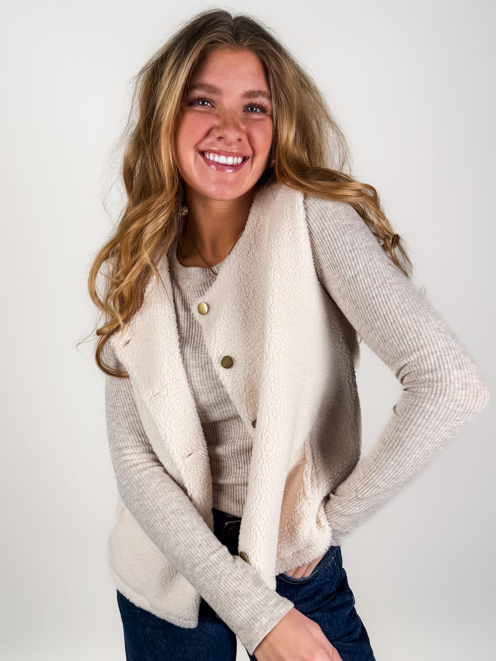 Looking For Someone Cozy Sherpa Vest