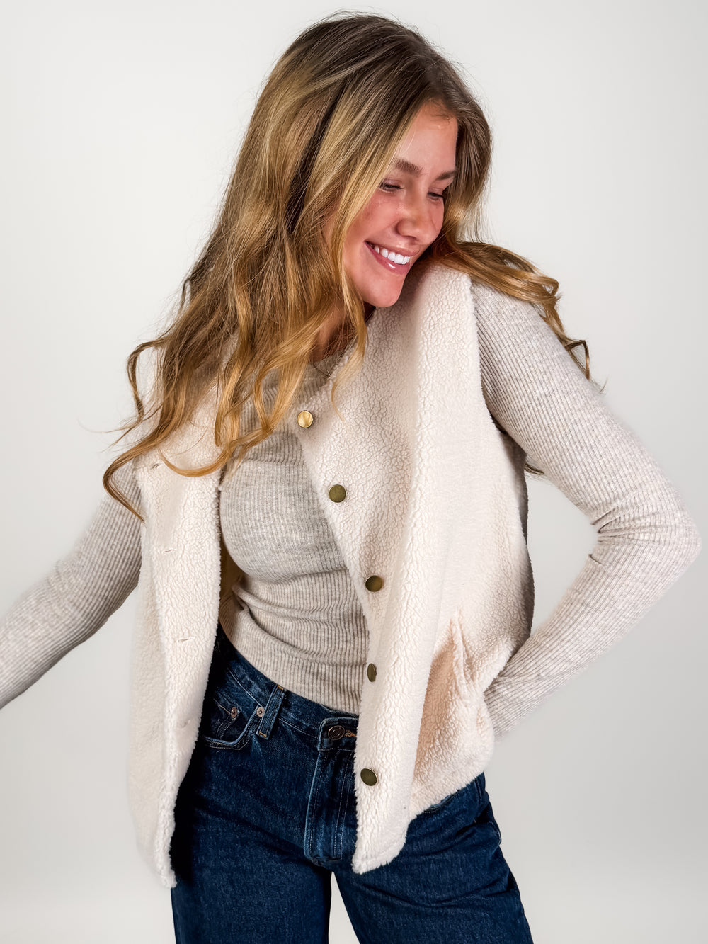 Looking For Someone Cozy Sherpa Vest