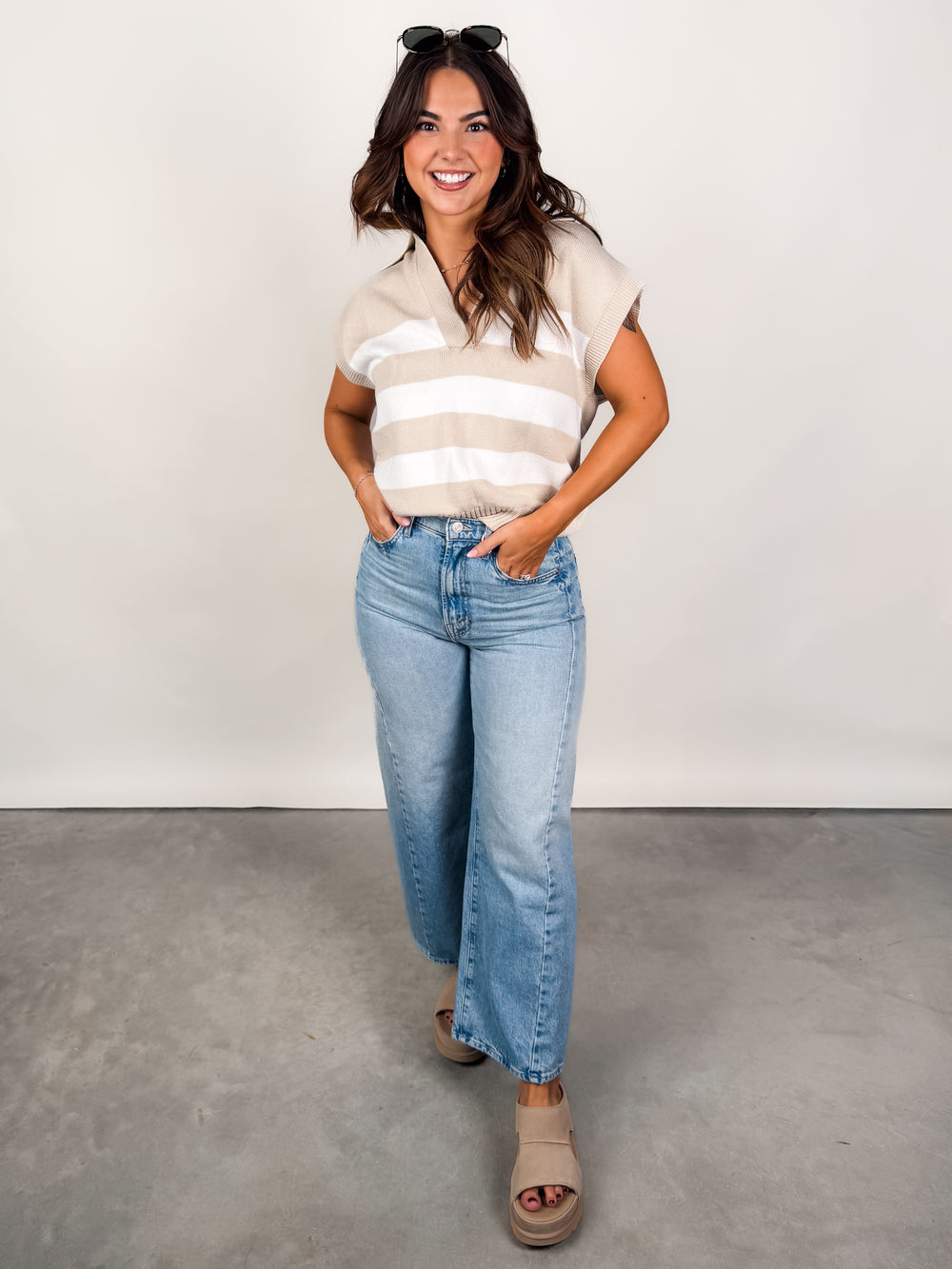 Been Here Before Stripe Top