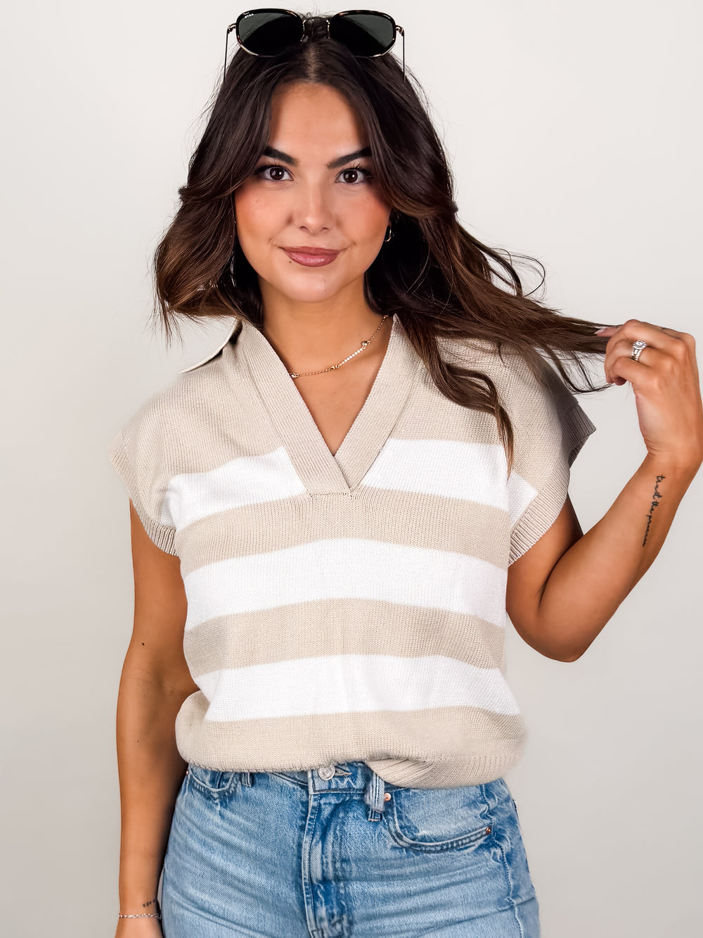 Been Here Before Stripe Top