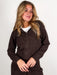 Brown Zip Up Sweater 