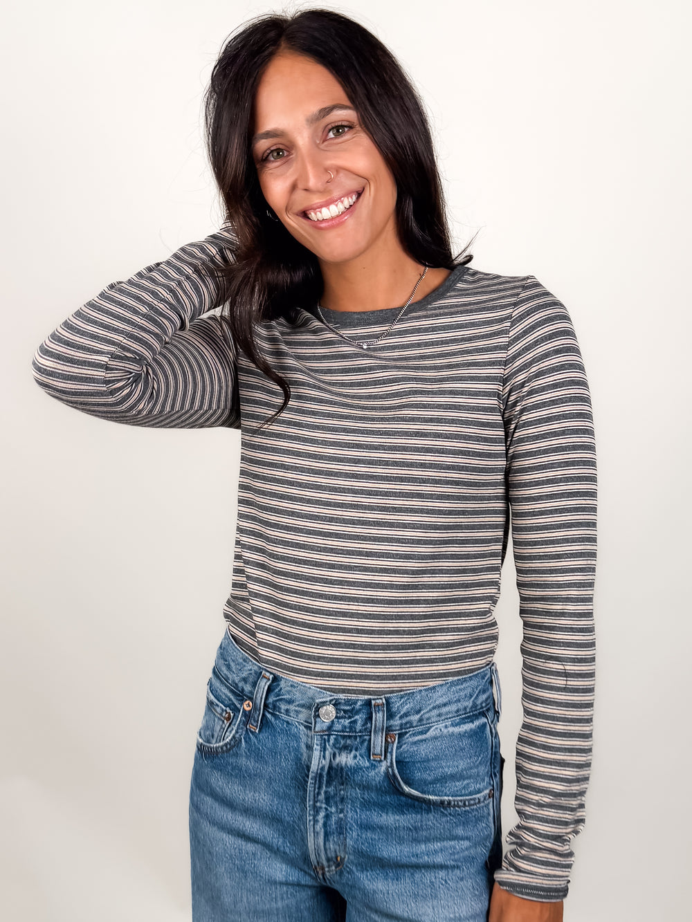 In The Evening Light Striped Shirt