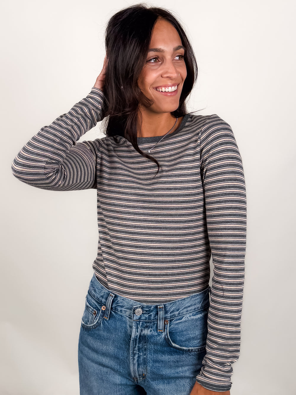 In The Evening Light Striped Shirt