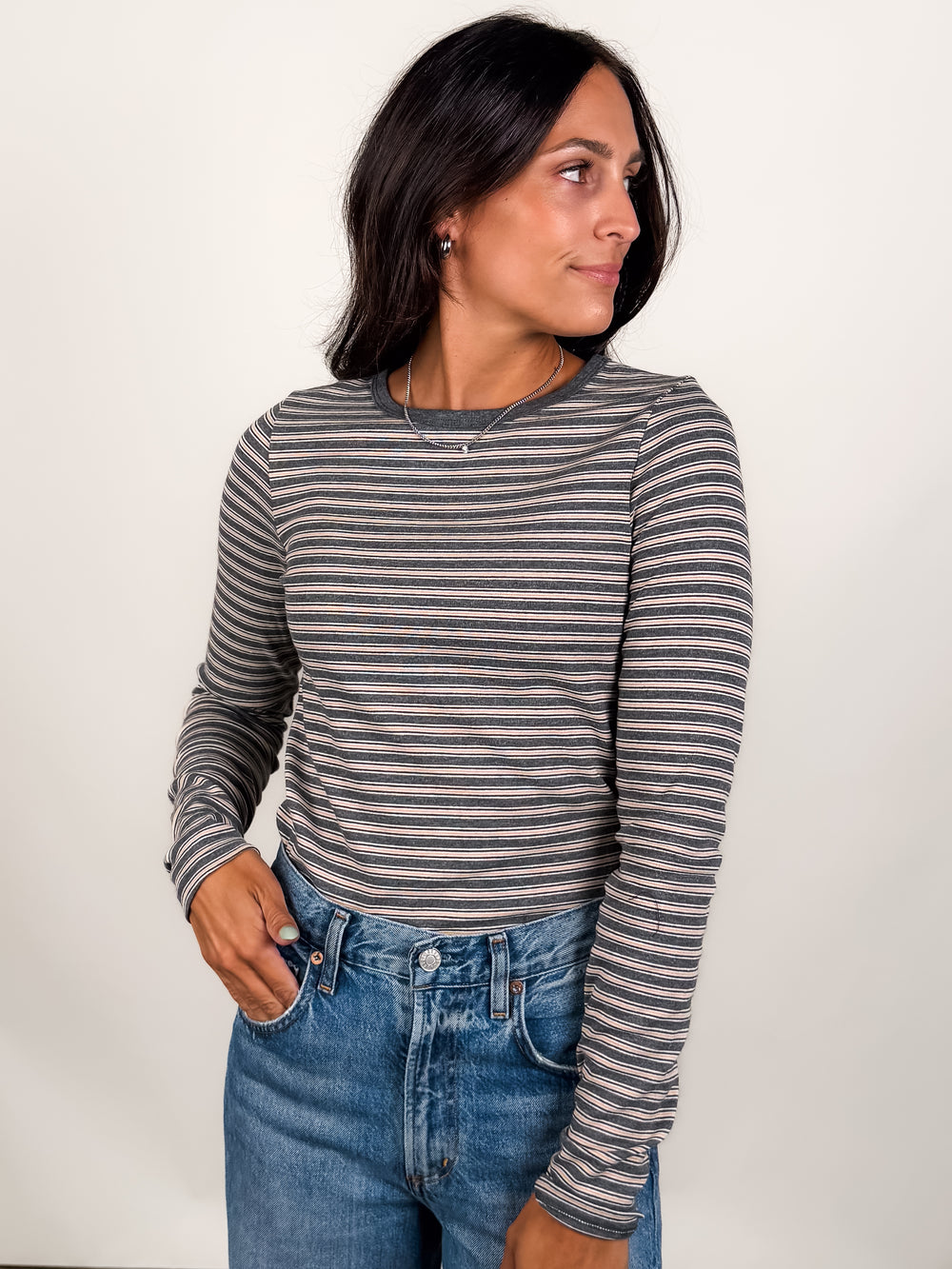 In The Evening Light Striped Shirt