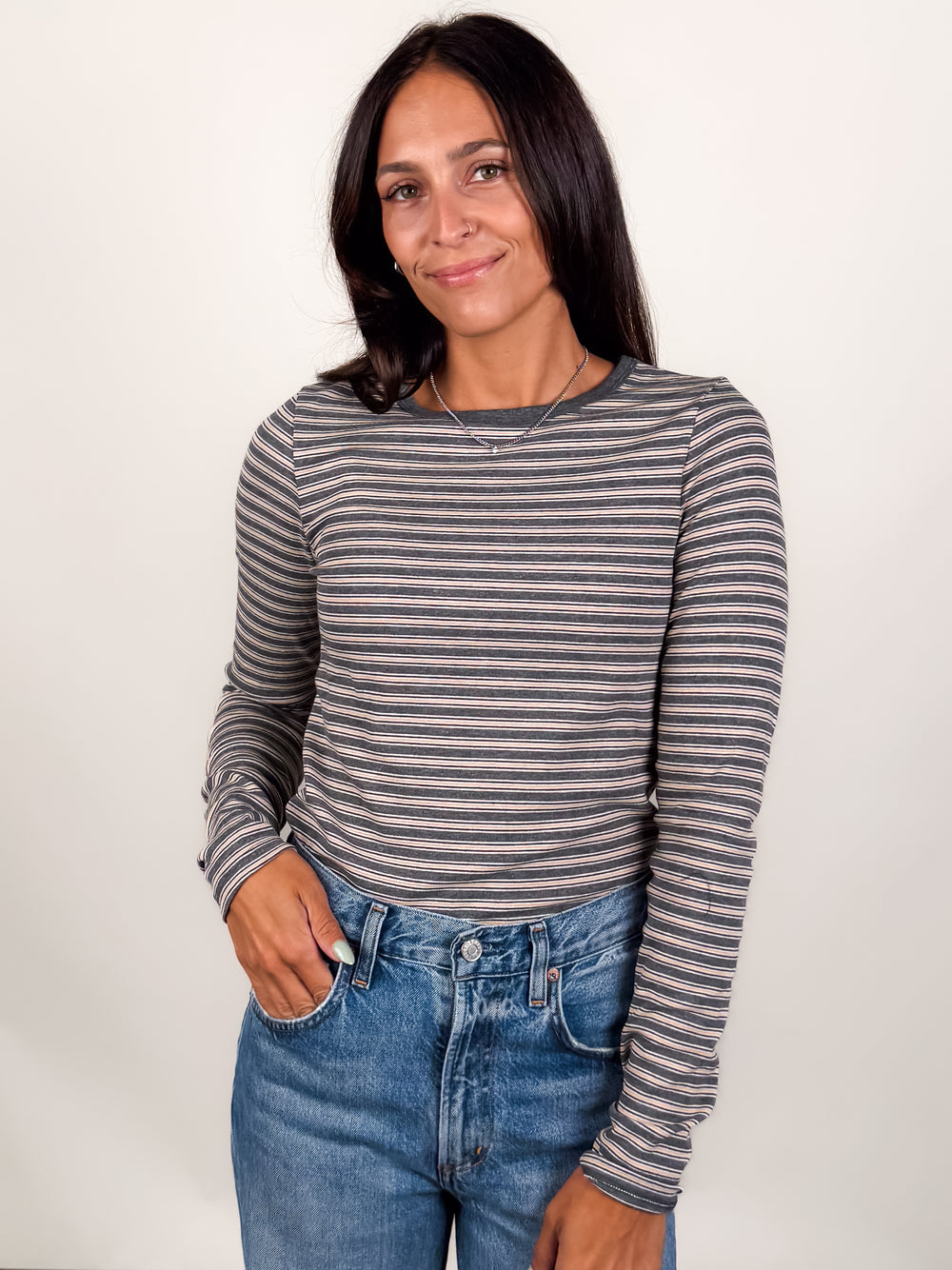 In The Evening Light Striped Shirt