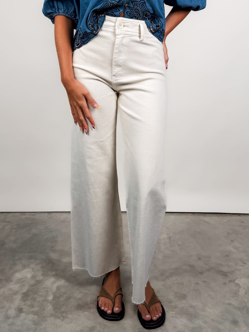 Wanted And Adored Pants in Ecru