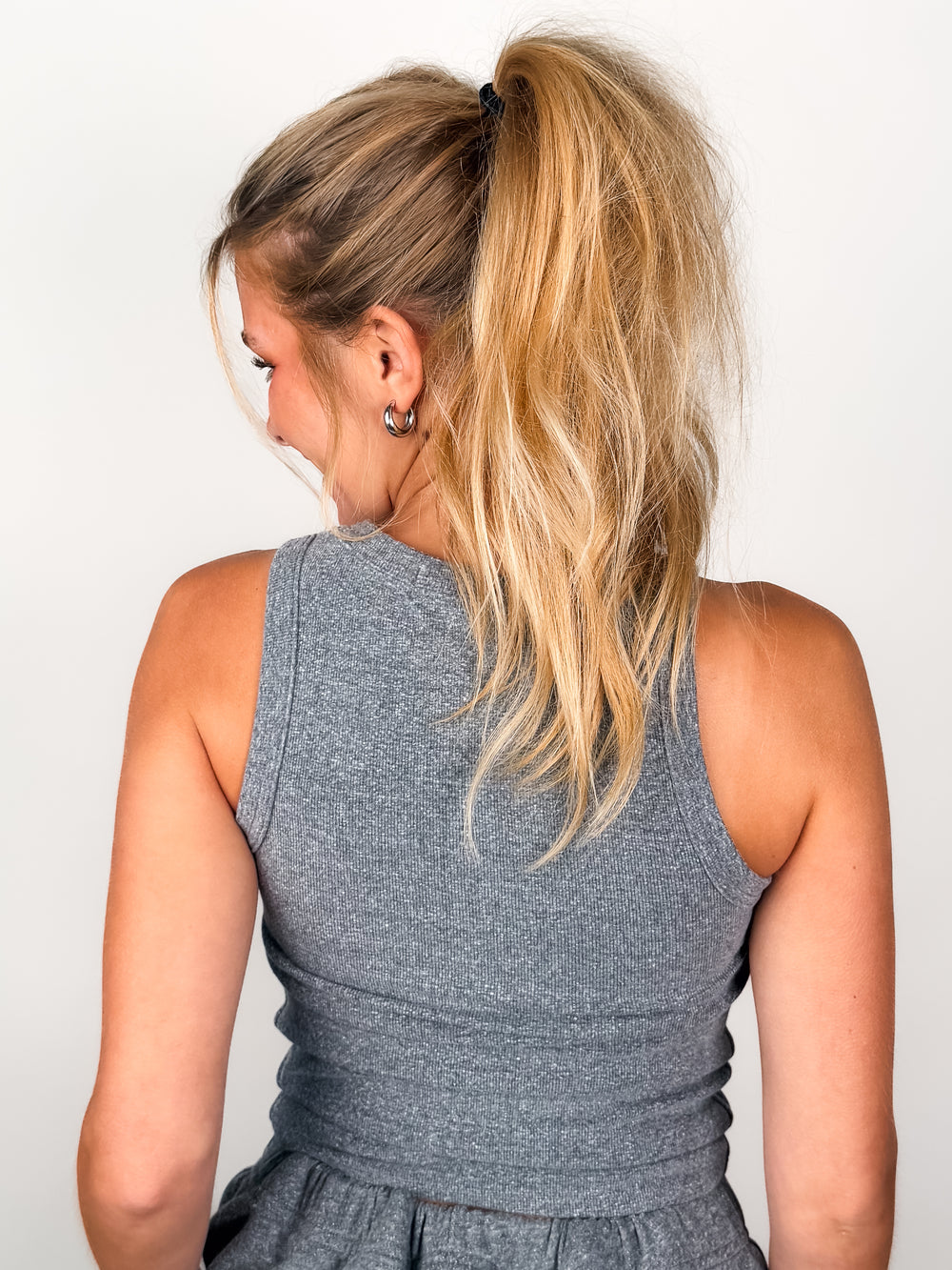 Daphne Structured Rib High Neck Tank