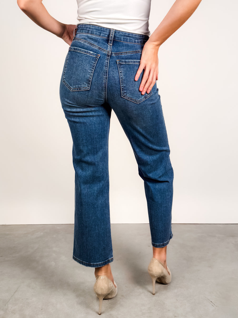 Charlotte High Rise Fab Ab Wide Leg in Historical